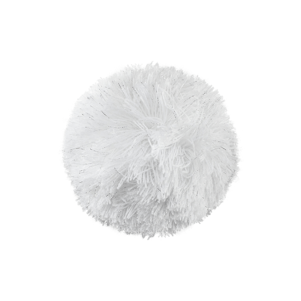 Pompon Silver/White Lurex