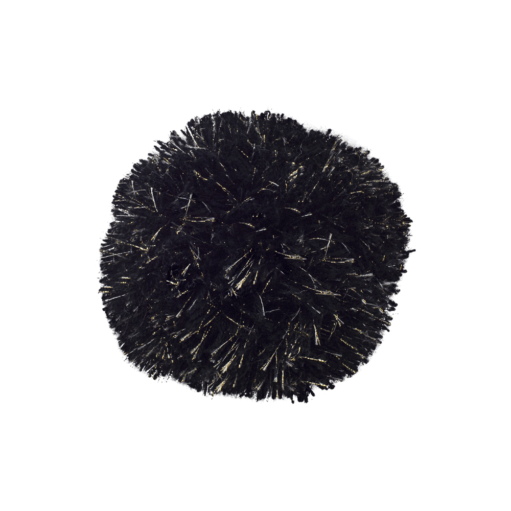 Pompon Gold/Black Lurex