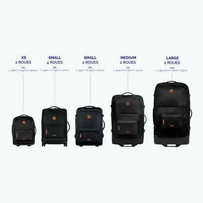 Valise souple 2 roues XS Berlin