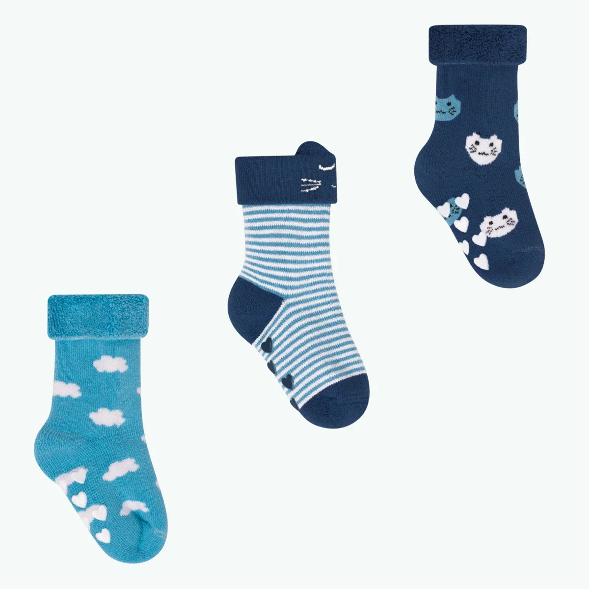 Chaussettes Dans les nuages - Pack de chaussettes bébé - Bleu