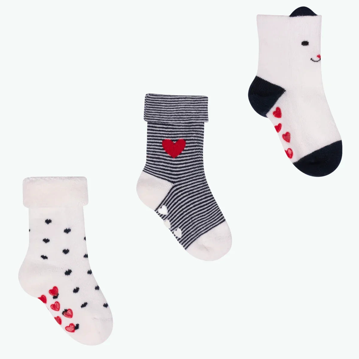 Chaussettes Petit Coeur - Pack de chaussettes bébé