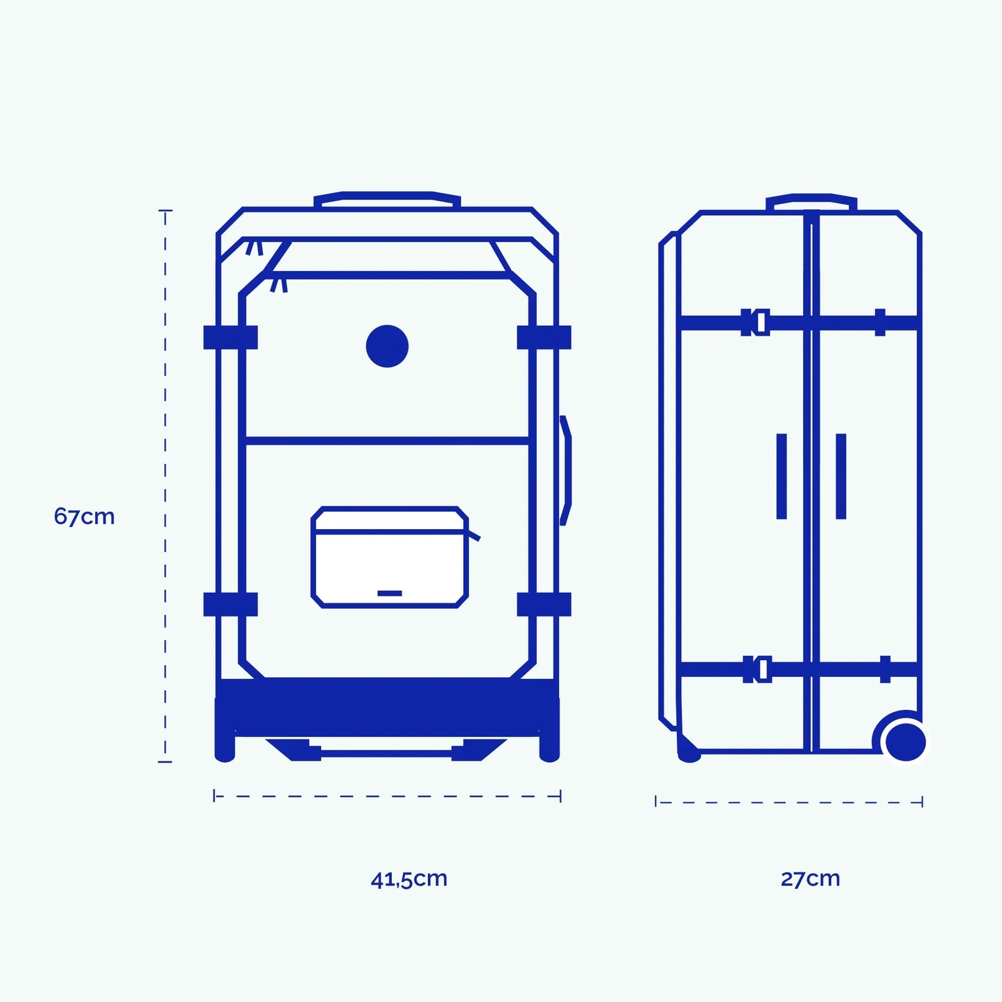 Valise Souple 2 roues medium Bimini