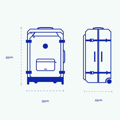 Valise souple 2 roues Small Zante
