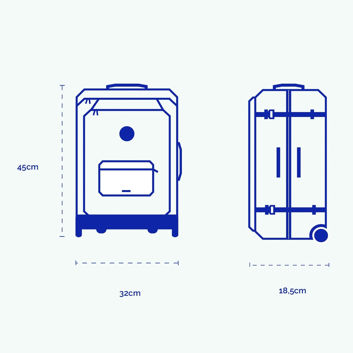 Valise Souple 2 roues XS Sibiu